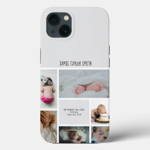 Baby Foto Collage Keepomwille Naam Geboortedatum Case-Mate iPhone Case