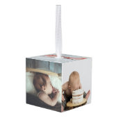 Baby Foto Collage Keepomwille Naam Geboortedatum Decoratie (Achter hoekig)