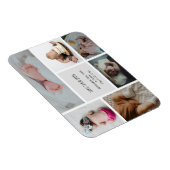 Baby Foto Collage Keepomwille Naam Geboortedatum Magneet (Rechterzijde)