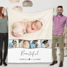 Baby Foto Collage Zigzag Afbeelding Strip White