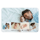 Baby Foto collage Zigzag Photo Strip Magnet Magneet (Horizontaal)