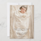Baby Foto Dank je geboorte Aankondiging (Achterkant)