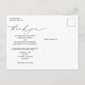 Baby Foto Dank je geboorte Aankondigingskaart (Achterkant)