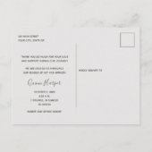 Baby Foto Dank je geboorteaankondiging Briefkaart (Achterkant)