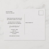 Baby Foto Dank je geboorteaankondiging Briefkaart (Achterkant)