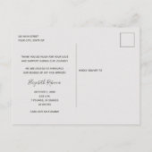 Baby Foto Dank je geboorteaankondiging Briefkaart (Achterkant)