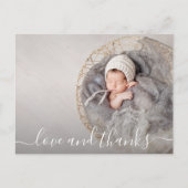 Baby Foto Dank je geboorteaankondiging Briefkaart (Voorkant)