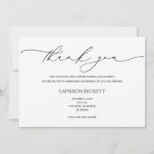 Baby Foto Dank u Bericht Geboorte Aankondiging (Achterkant)