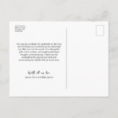 Baby Foto Dank u Hartgeboorte aankondiging Briefkaart (Achterkant)