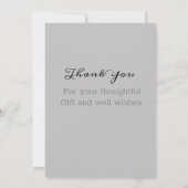 Baby Foto Dank u scriptaankondiging Aankondiging (Achterkant)