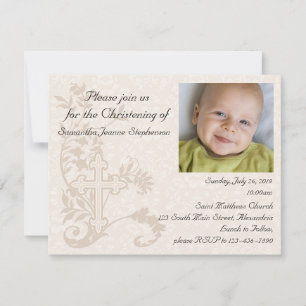 Baby Foto doopuitnodiging Kaart