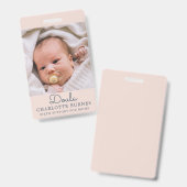 Baby Foto Doula Badge (Voor- en achterkant)