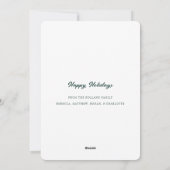 Baby Foto Eerste Kerstmis Geboorteaankondiging Feestdagenkaart (Achterkant)