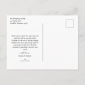 Baby Foto en statistieken Aankondigingskaart (Achterkant)