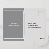 Baby Foto Folie Vakantie Post Kaart (Achterkant)