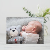 Baby Foto geboorte Aankondiging script modern (Staand voorkant)