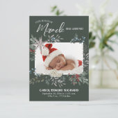 Baby Foto Geboorte Aankondiging Vakantie Baby show (Staand voorkant)