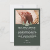 Baby Foto Geboorte Aankondiging Vakantie Baby show (Achterkant)