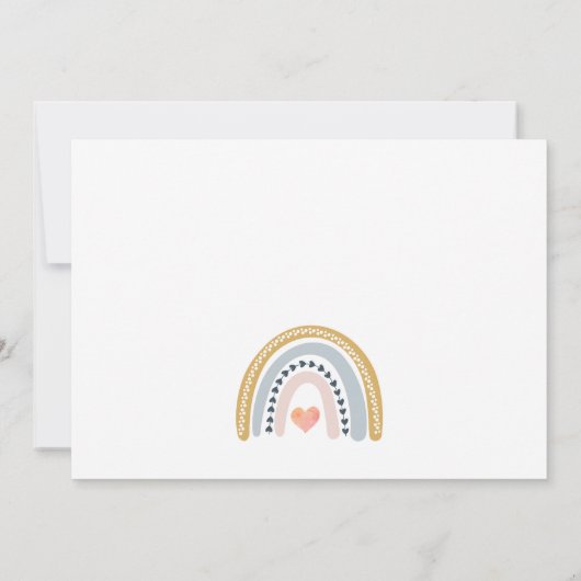 Baby Foto geboorteaankondiging (Achterkant)