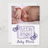 Baby Foto geboorteaankondiging (Voorkant)