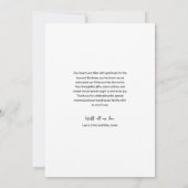 Baby Foto Geboorteaankondiging Liefde en Bedankt Kaart (Achterkant)