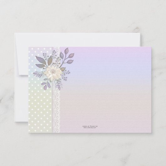 Baby foto geboortedatum foto retro Pastel Script A Bedankkaart (Achterkant)