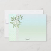 Baby foto geboortedatum foto retro Pastel Script A Bedankkaart (Achterkant)