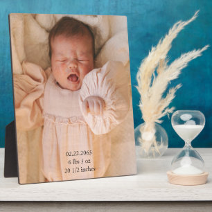 Baby Foto Geboortegegevens Fotoplaat
