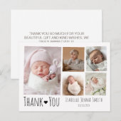 Baby Foto Geboortekaartje Fotocollage Briefkaart (Voorkant / Achterkant)