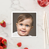 Baby foto gezicht | Leuk feest Servet (Insitu)