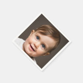 Baby foto gezicht | Leuk feest Servet (Hoek)