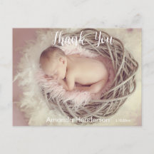 Baby Foto: Je aankondiging Briefkaart