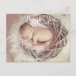 Baby Foto: Je aankondiging Briefkaart