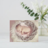 Baby Foto: Je aankondiging Briefkaart (Staand voorkant)