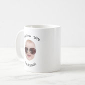 Baby Foto Kerst Vaderdag, Moederdag Gift Koffiemok (Voorkant links)