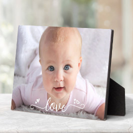 Baby Foto Liefde Kalligrafie Aangepaste Keepsake D Fotoplaat