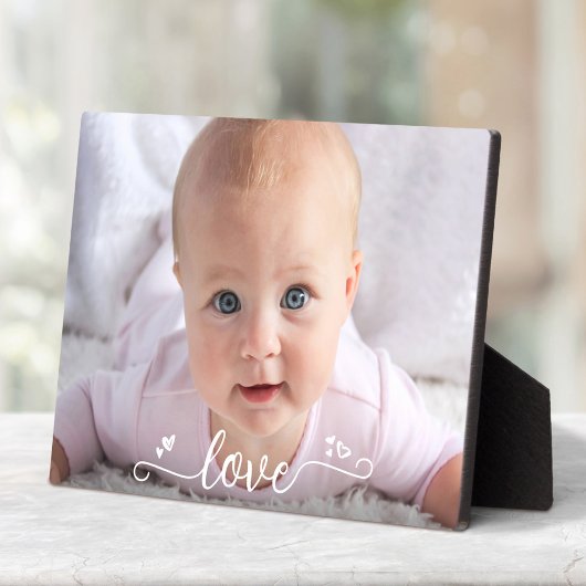 Baby Foto Liefde Kalligrafie Aangepaste Keepsake D Fotoplaat