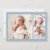 Baby Foto Little Lamb Birth Aankondiging (Achterkant)