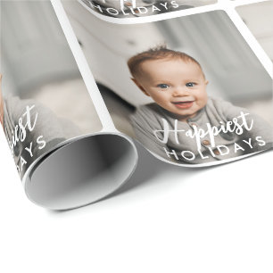 Baby Foto maakt Feestdagen op Aangepast Cadeaupapier