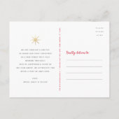 Baby Foto met eerste kerstscript Gold Snowflakes Feestdagenkaart (Achterkant)