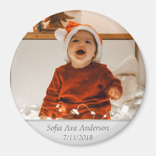 Baby Foto Modern Eenvoudig Uniek Schattige Kinder Magneet