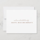 Baby Foto Moderne Geboorte Aankondiging (Achterkant)