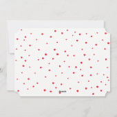 BABY FOTO moderne kalligrafie vrolijk kerstrood Feestdagenkaart (Achterkant)