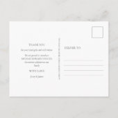 Baby Foto Monogram geboorteaankondiging Briefkaart (Achterkant)