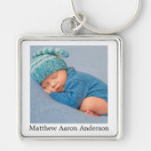 Baby Foto & Name Sleutelhanger (Voorkant)