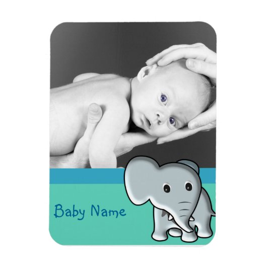 Baby foto/olifant magneet (Verticaal)