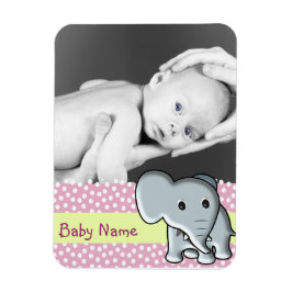 Baby foto/olifant magneet