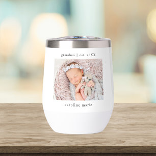 Baby foto oma jaar ingesteld