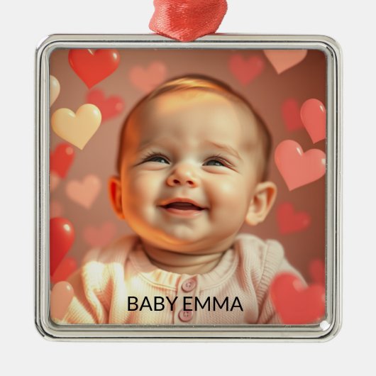 Baby Foto Ornament (Voorkant)