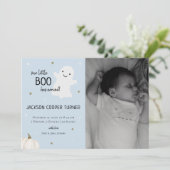 Baby Foto Pasgeboren Herfst Geboorteaankondiging Aankondiging (Staand voorkant)